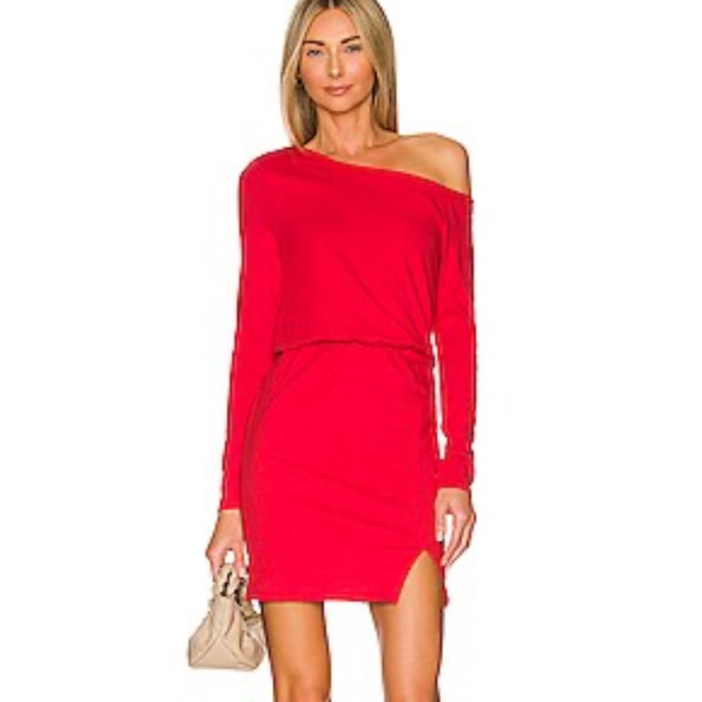 New Revolve n:PHILANTHROPY Rosebud Mini Dress Large Elastic Waist Long Sleeve